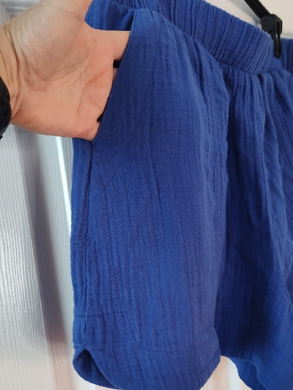 Universal Thread High-Waist Royal Blue Relaxed Shorts - Picture 3 of 3